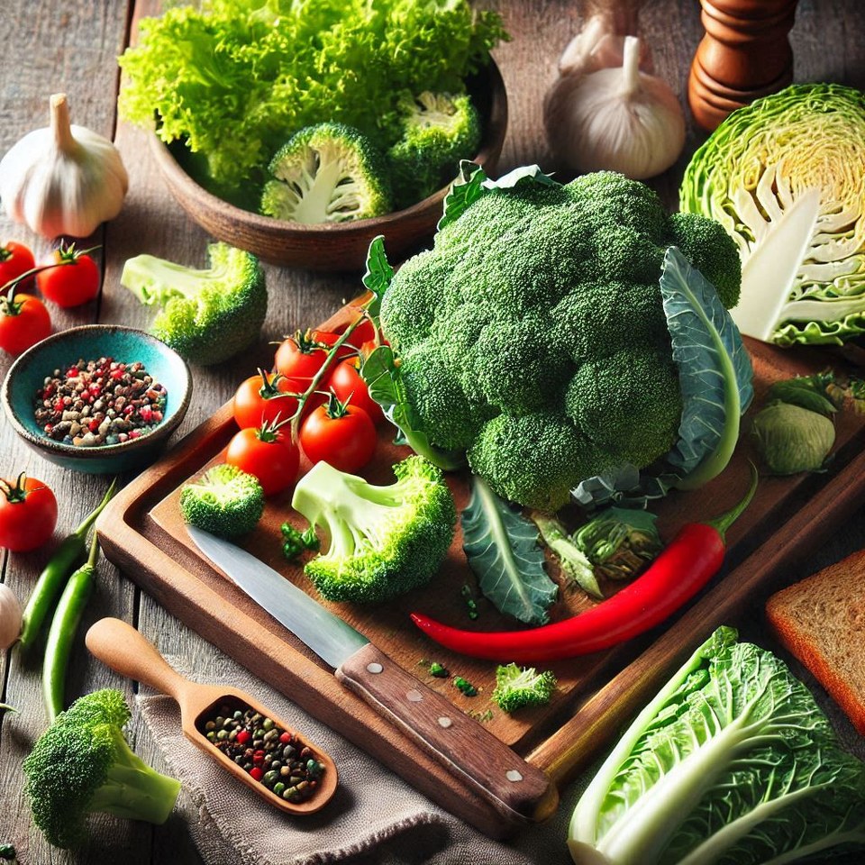 Çiğ Sebze, Lahana, Brokoli 960X960