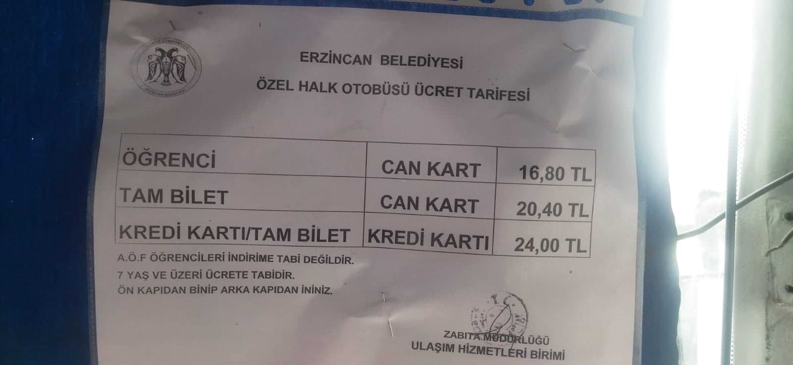 Fiyat Listesi 1