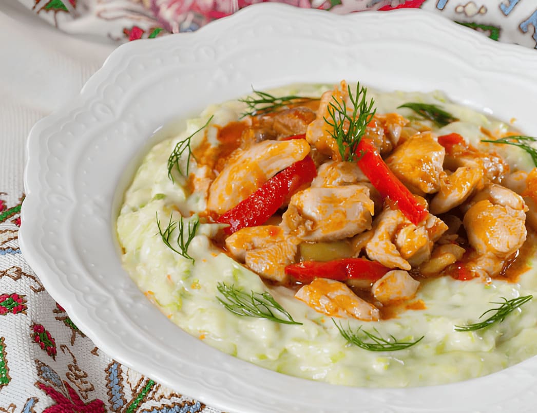 Kabak Beğendili Tavuk Sote