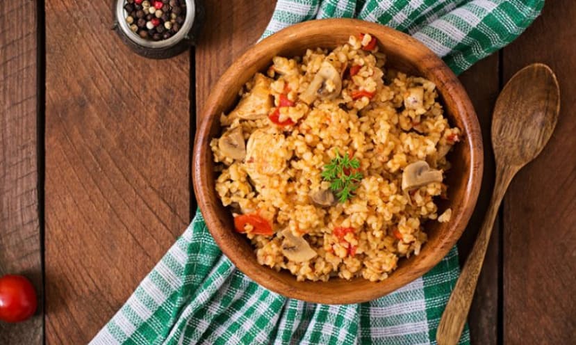 Mantarlı Bulgur Pilavı