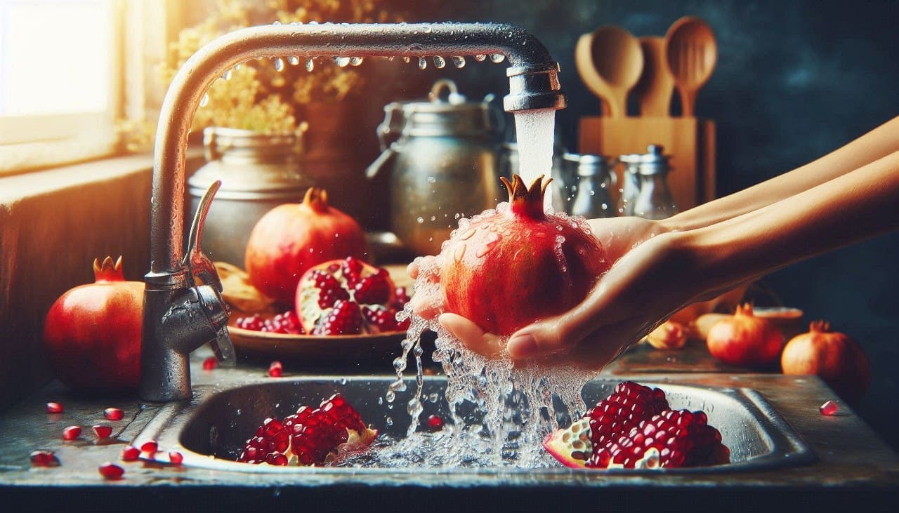 Meyve Yıkamak, Nar Yıkamak, Nar Meyvesi 1280X731