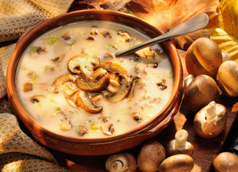 Terbiyeli Mantar Çorbası